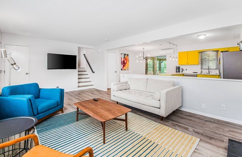 Grand Beach Casa | Steps to Ridge Road Beach Renovated Home w/ Private Hot Tub, Firepit & Porch