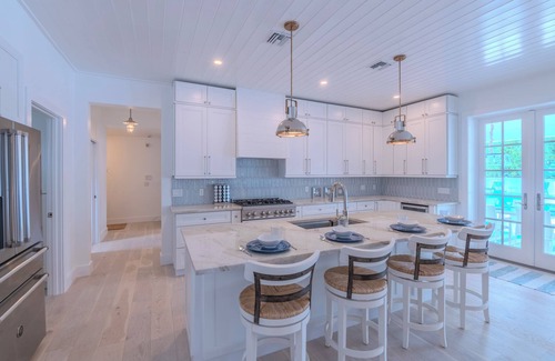 Connors Casa | Steps to Vanderbilt Beach, Sleeps 13, Resort-Style Backyard