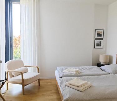 Großsedlitz Apartamento | Stilvolle Wohnung mit Terrasse im Grünen