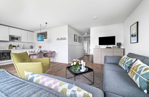 Olpenitz Apartamento | Strandgut - 2 Terrassen, Grill, 1. Reihe am Wasser, Saune, Dusche, E-ladesäule