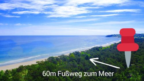 Gohren Casa | Strandhaus Rügen - Meerblick, Sauna, Kamin & Whirlpool