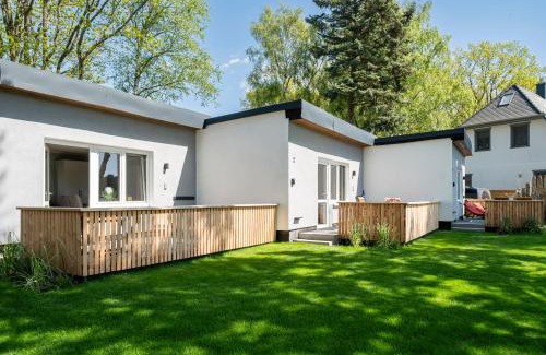 Graal Mueritz Apartamento | "Strandvergnügen", 100 m zum Traumstrand, ganzer Terrassen-Bungalow mit Parken