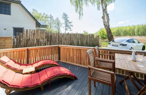 Graal Mueritz Apartamento | "Strandvergnügen", 100 m zum Traumstrand, ganzer Terrassen-Bungalow mit Parken