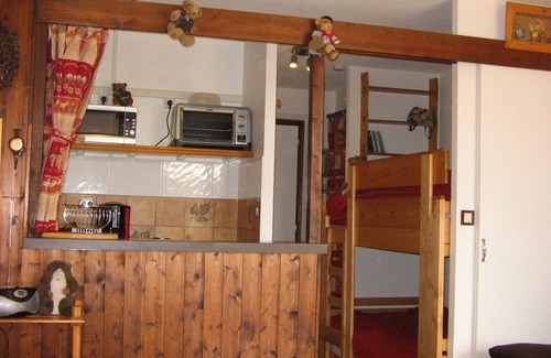 Orcieres-Merlette Apartamento | Stud 4 pers 27 m2 cómodo, bien ubicado, soleado. Semanas y fines de semana