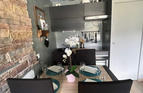 Le Lavachet Apartamento | Estudio-Vista a la Montana-Baño con bañera