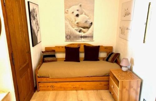 Le Planellet Apartamento | Studio 4 pers - Balcon - Proximité pistes et golf - TV - Garage - Animaux OK - Tennis en été - FR-1-453-82