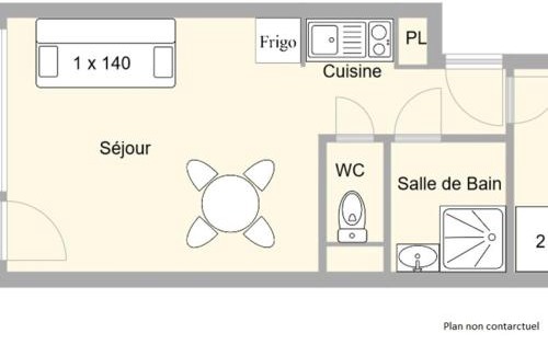 Les Saisies Apartamento | Studio 4 pers, balcon sud, proche télésièges et commerces - Les Saisies - FR-1-594-153