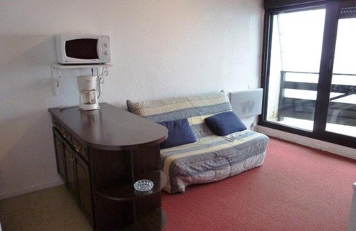 Arette Apartamento | Studio 6 pers au pied des pistes avec balcon, casier à skis et parking gratuit - FR-1-602-27
