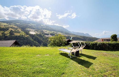 Rifiano Apartamento | Apartamento estudio 'Alivo Living Apartment Olivia' con vistas a la montaña y terraza compartida