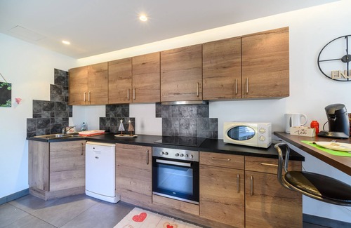Mittlach Apartamento | Apartamento estudio 'Gite Au Petit Mittlach' con vistas a la montaña, terraza y jardín privado