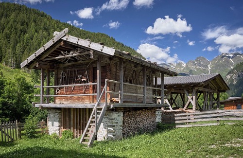 Racines Apartamento | Apartamento estudio "Jaufenspitze Blasighof" con vistas a la montaña, Wi-Fi y jardín