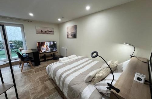 Centre Ville Apartamento | Studio avec jardin privatif