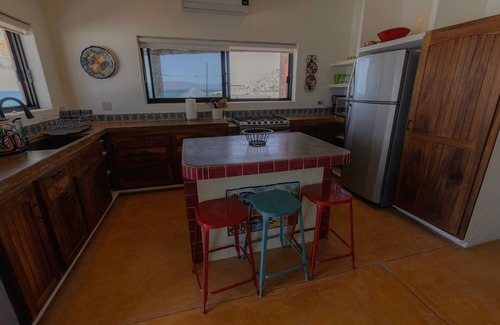 El Sargento Cabaña | Estudio frente a la playa casita cama King cocina completa