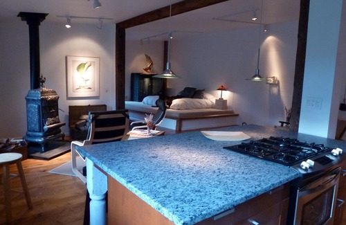 Wells Apartamento | Studio C - En un 9 Acre Jardín de Esculturas en la orilla del hermoso río Sacandaga