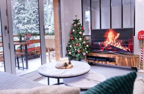 Saint-Gervais-les-Bains Apartamento | Studio cabine Au Loup Blanc avec vue Mont Blanc