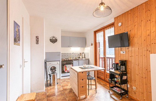 Aussois Apartamento | Estudio Cabina 3 pers, 22m², Suroeste con Balcón