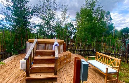 San Cristobal Casa | Studio Cabin Suite on Organic Farm Stay near Taos, New Mexico