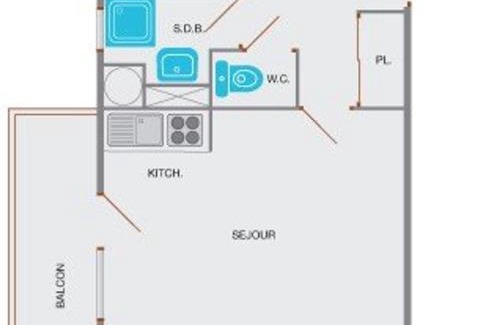 Le Grand-Bornand Apartamento | Studio cabine 5 pers, proche patinoire et pistes, Le Grand-Bornand - FR-1-241-45