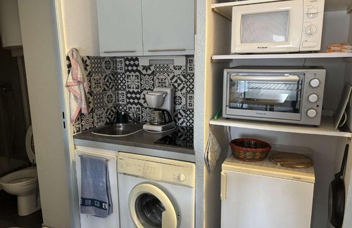 Saint-Pierre-la-Mer Apartamento | Studio cabine avec loggia fermée et parking à 800m de la plage, animaux admis - FR-1-229D-155