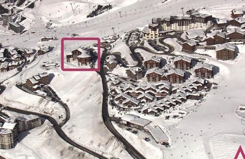 Reberty Apartamento | Studio cabine cosy aux Menuires, 3 pers, pied des pistes, balcon, proche commodités - FR-1-452-291