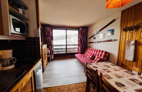 Les Saisies Apartamento | Studio cabine cosy aux Saisies, sud, 4 pers, skis aux pieds, proche ESF, tout équipé - FR-1-293-169
