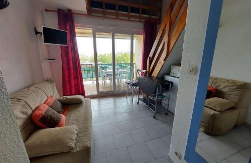 Marseillan Apartamento | Studio Cabine Mezzanine, 6 Pers, Terrasse Sud, Près Quai, Parking Privé - FR-1-326-755