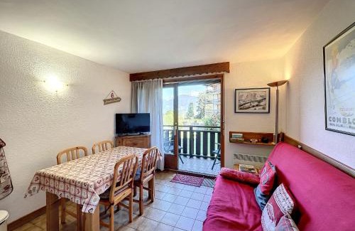 Combloux Apartamento | Studio cabine proche centre Combloux, 4 pers, balcon, parking - FR-1-560-53