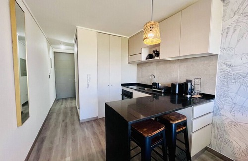 Nunoa Apartamento | Studio Castillo Velasco - Gym Laundry Parking Pool Wifi
