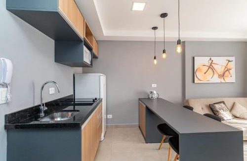 Matriz Apartamento | Studio Central em Andar Alto - ALL1507