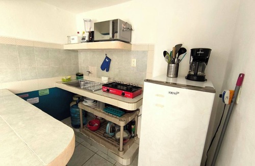 Adolfo López Mateos Apartamento | Estudio cómodo y equipado, a 3 cuadras del malecón, cerca de ferry y mercado
