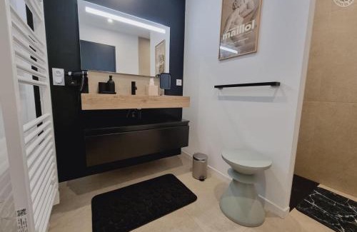 Saint-Andre-lez-Lille Apartamento | Studio cocooning près de Lille avec jardin, parking sécurisé et accès facile aux transports. - FR-1-510-215