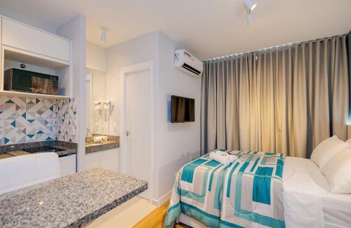 Mossungue Apartamento | Studio com 1 Cama de Casal e 1 Solteiro - ECO0509