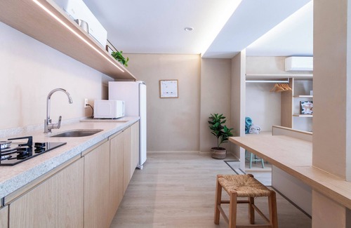 Sambaqui Apartamento | Studio com banheira e vista para o mar CH2753