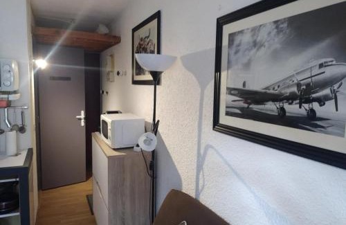Puy-Saint-Vincent Apartamento | Studio douillet à Puy-Saint-Vincent, 16 m², vue sur la montagne.