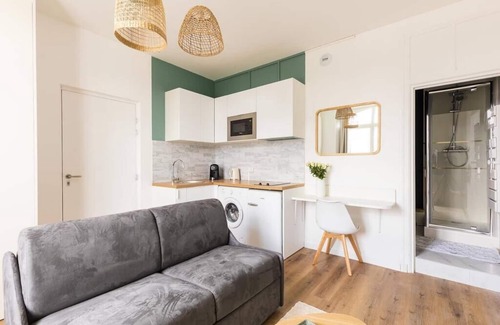 Saint-Brieuc Apartamento | Studio Escale Élégante - Proche Gare Saint-brieuc