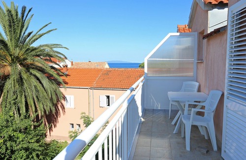 Zuljana Apartamento | Apartamento-estudio con balcón y vista al mar Zuljana, Peljesac (AS-4576-c)