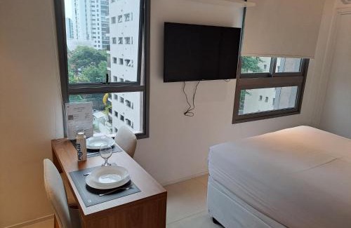 Vila Nova Conceicao Apartamento | Studio funcional Parque Ibirapuera Itaim Bibi