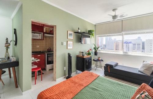 Gonzaga Apartamento | Studio Gonzaga 1 Quadra da Praia