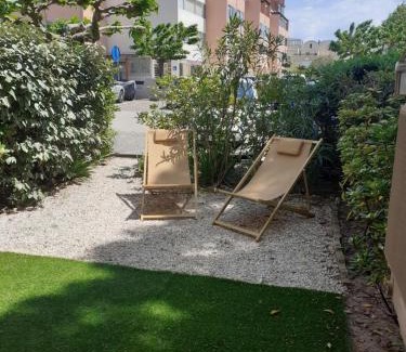 Port Rive Gauche Apartamento | Studio Grazel classé 1 étoile au calme Rez de chaussée avec piscine et jardin