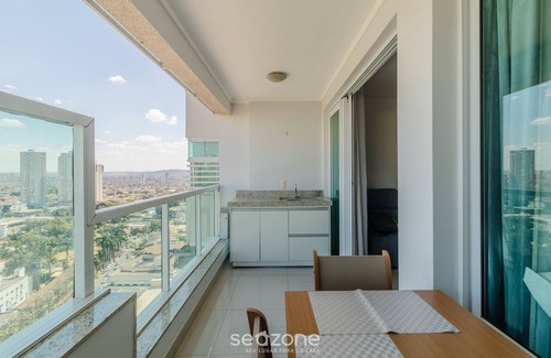 Setor Bueno Apartamento | Studio in Condominium With Pool and Gym Cel1804