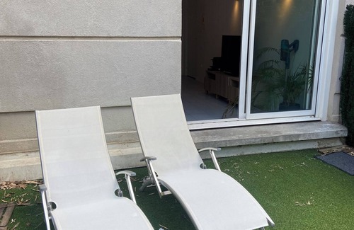Residence Las Rebes Batiment Apartamento | Studio-Jardin-Montpellier-Privé-Rives du Lez-Port Marianne