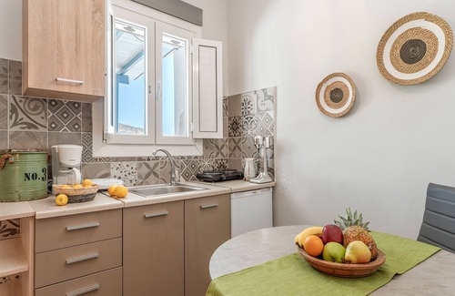 Agios Ioannis Apartamento | Estudio 'Kalloní' con vistas al mar, Wi-Fi y aire acondicionado