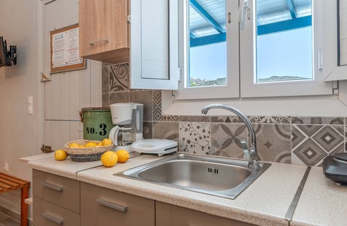 Agios Ioannis Apartamento | Estudio 'Kalloní' con vistas al mar, Wi-Fi y aire acondicionado