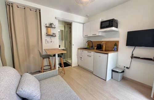 Alpes-Romans Apartamento | Studio l'Azur - Garage & Clim - Valence