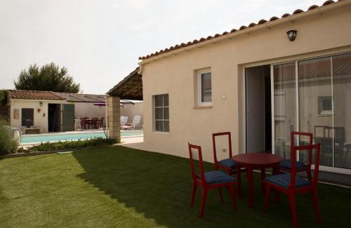 Rieux-Minervois Apartamento | Studio l'Obrador 25 m2 - Cuisine & terrasse - accès piscine