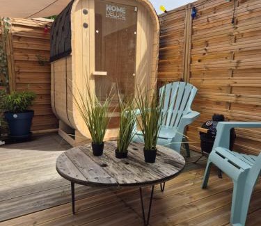 Lampaul-Plouarzel Apartamento | Studio le moutik du bord de mer avec SPA et sauna parking gratuit