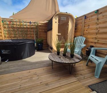 Lampaul-Plouarzel Apartamento | Studio le moutik du bord de mer avec SPA et sauna parking gratuit