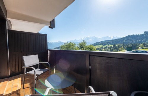 Cordon Apartamento | Studio lumineux avec vue sur le Mont Blanc
