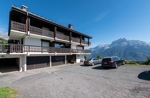 Cordon Apartamento | Studio lumineux avec vue sur le Mont Blanc