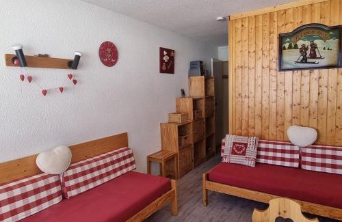 Aime Apartamento | Studio lumineux cabine ski-in/ski-out, 3/4 pers, vue pistes - FR-1-181-2595